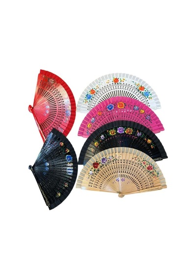 Bambu Yelpaze Karışık Renk 12 Adet 40819659