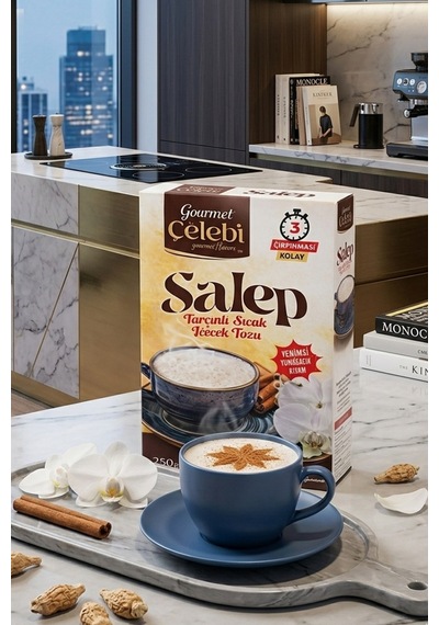 Tarçınlı Salep 250 Gr - Kolay Çırpılan Ve Yoğun Kıvamlı Sıcak Pratik Salep İçecek Tozu Hazır