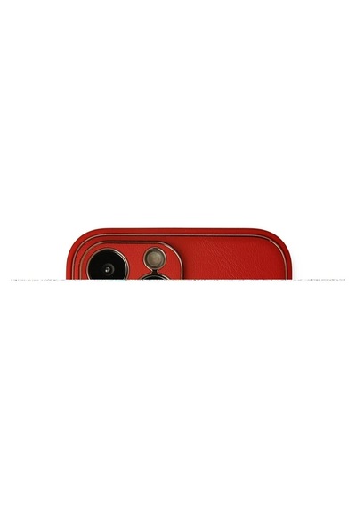 Aklow Akyoleticaret İphone 13 Pro Kılıf Coco Deri Silikon Kapak - Kırmızı