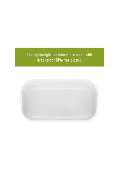 Fresh & Save Vakumlu Yemek Taşıma Kabı, S, Plastik, Beyaz-gri Çok Renkli