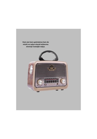 Mulvxkrg Krg02 Nostalji Bluetooth Radyo Fm Am Sw Ahşap Eskitme Tasarım Yeni Nesil Mulvix