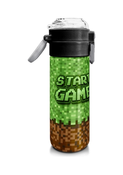 Coral High Kids High Craft Desenli Pipetli Ve Direkt İçim Çelik Termos 500 Ml 31992 Yeşil - Kahverengi