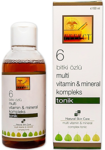 Effect 6 Bitki Özlü Multi Vitamin & Mineral Komplex Tonik 150 ML