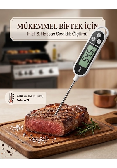 Tp-300 Yoğurt Mayalamak Için Termometre Gıda Termometresi Süt,yoğurt,gıda,yemek,mama Sıcaklık Ölçer