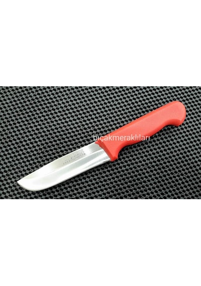 Akçelik Yüzme Bıçağı-Kırmızı Sap-22Cm-2Mm Çelik Kırmızı