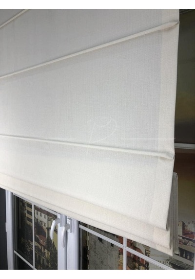 Rendecioğlutekstil Keten Fon Katlamalı Perde 1. Kalite Natural Keten/krem Renk 120 X 270 Krem Diğer
