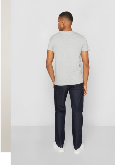 Tommy Hilfiger Sıfır Yaka Erkek T-shirt Gri