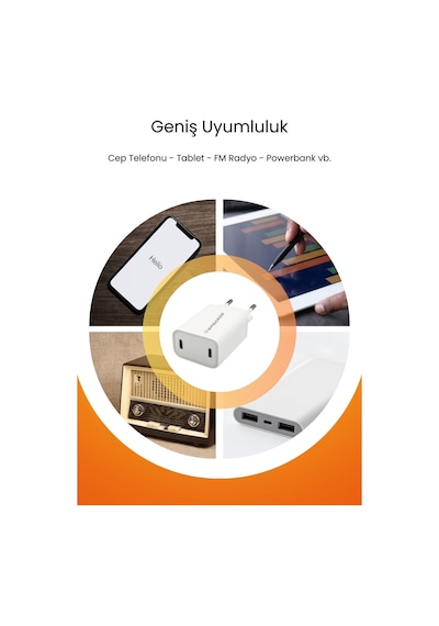 Dünya'da İlk Tek Adaptör Çift Giriş 27w Lightning To Type-c Pd Girişli Hızlı Şarj Cihazı