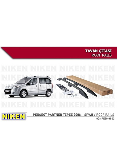 Peugeot Partner Tepee Tavan Çıtası Siyah 2008-sonrası Modeller Uy