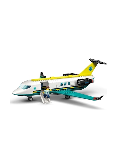 LEGO® City Acil Hava Ambulans Uçağı 60465 - 6 Yaş ve Üzeri Çocuklar için Kar Motosikleti İçeren Yaratıcı Oyuncak Yapım Seti (403 Parça)