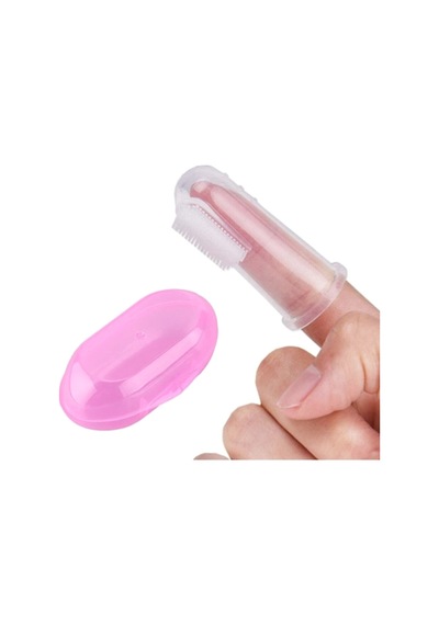 Kedi Ve Köpek Parmak Diş Fırçası 5.5 Cm Pembe