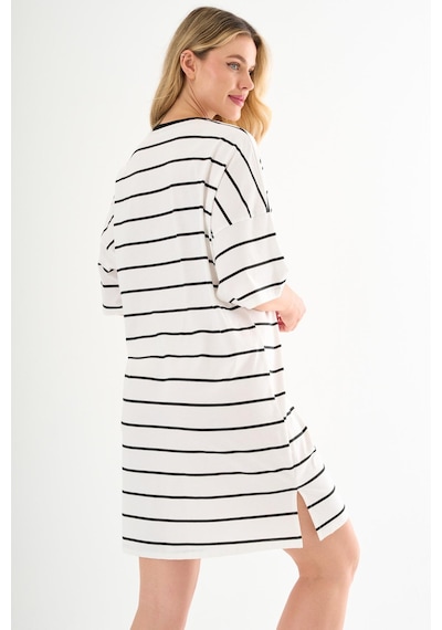 Alexandergardı Bisiklet Yaka Oversize Tunik Beyaz