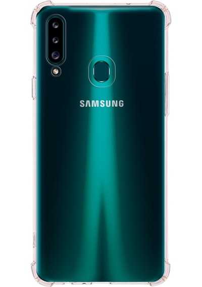 Samsung Galaxy Uyumlu  A20s Köşe Korumalı Airbag Antishock Silikon Kapak