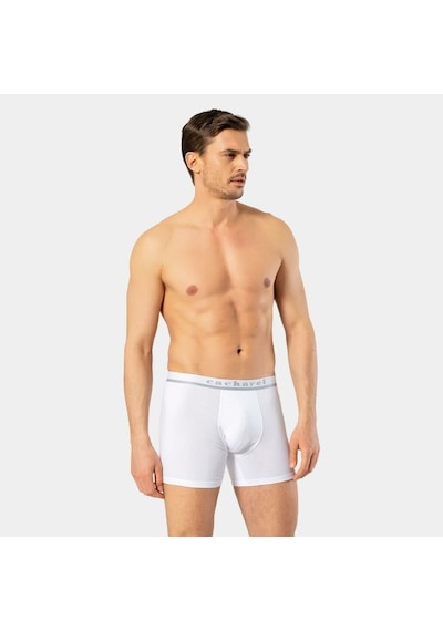 Cacharel Erkek Likralı Boxer 1315/beyaz Beyaz