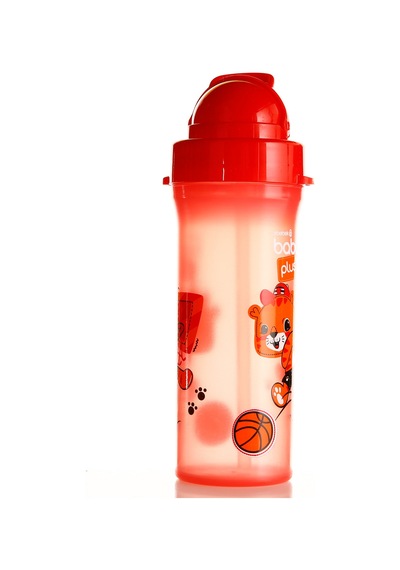 Baby Plus Turuncu Desenli Pipetli Bebek Matara 300 Cc