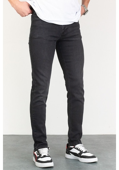 HLT Jeans Jeffrey Taşlamalı Slim Fit Erkek Kot Pantolon Antrasit 492004503