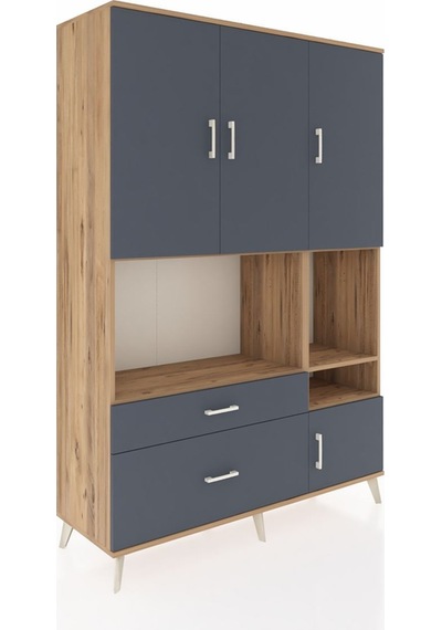 Hyperion Dolap 7 Raflı 2 Çekmeceli 4 Kapaklı 132x44x195 Çam-antrasit/antrasit Antrasıt/antrasıt Hyperion Dolap 7 Raflı 2 Çekmeceli 4 Kapaklı 132x44x195 Çam-antrasit/antrasit Antrasıt/antrasıt