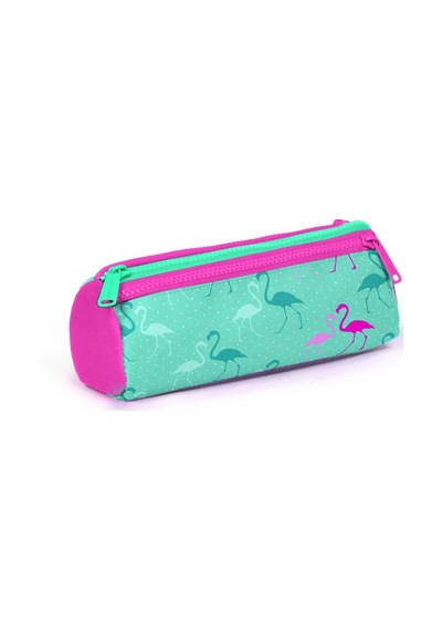 Coral High Kids Su Yeşili Neon Pembe Flamingo Desenli Usb'li 2'li Okul Çanta Seti Set0223275