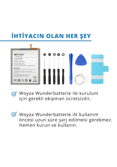 Woyax By Deji Samsung Galaxy Uyumlu S22 Ultra Batarya
