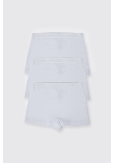 Panço Kız Çocuk Beyaz 3'lü Boxer Seti