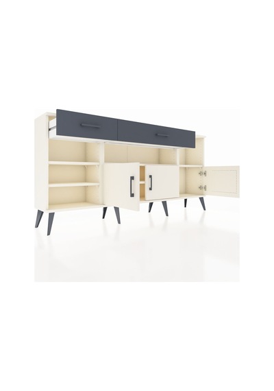 Arges Konsol 5 Raflı 2 Çekmeceli 3 Kapaklı 176x30x83 Aytaşı-aytaşı/antrasit Aytaşı/antrasit Arges Konsol 5 Raflı 2 Çekmeceli 3 Kapaklı 176x30x83 Aytaşı-aytaşı/antrasit Aytaşı/antrasit