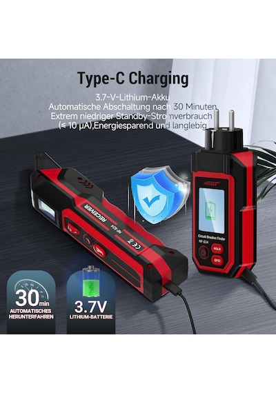 Noyafa Nf-824 Devre Kesici Bulucu Ve Gfcı Test Cihazı Lcd Ekranlı Ncv