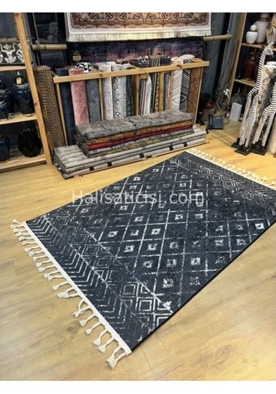 Salerno Çamaşır Makinesinde Yıkanabilir Kilim Halı Hs1010 Çok Renkli