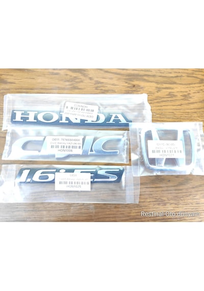 Honda Bagaj Amblem Yazısı Civic Uyumlu 3m Bantlı Arka Logo 1.6 İes Civic 1998-1999-2000