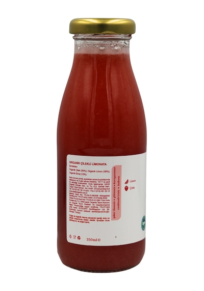 Sade Organik Çilekli Limonata 250 Ml