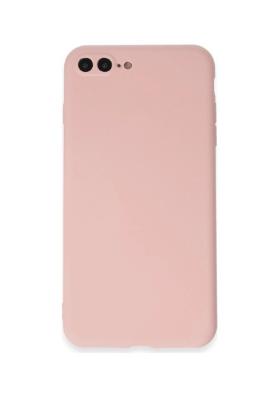 Apple iPhone Uyumlu   7 Plus Kılıf First Silikon - Rose Gold