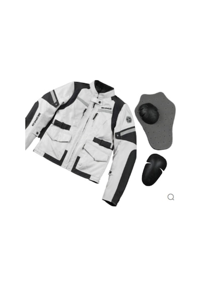 Ebakbak Motosiklet Kadın Montu 4 Mevsim Uzun Oxford 600-d Dayanıklı Kumaş Women Mont Grey