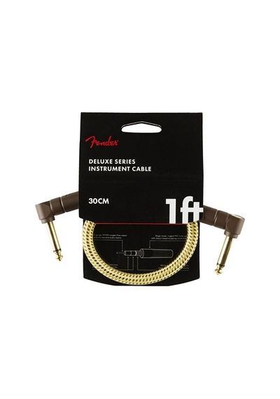 Fender 0990820097 Deluxe L/l Uçlu Tweed Patch Kablosu 30cm Klasik Tweed Desen 30 Cm Uzunluk Ve Sağlam Jaklar