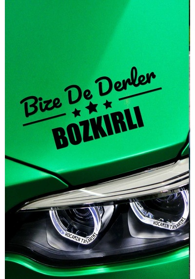 Konya Bozkır Dekoratif Araç Yazısı Konya Bize De Derler Bozkırlı 40x15 Cm Dekoratif Yazı 40 CM - Siyah