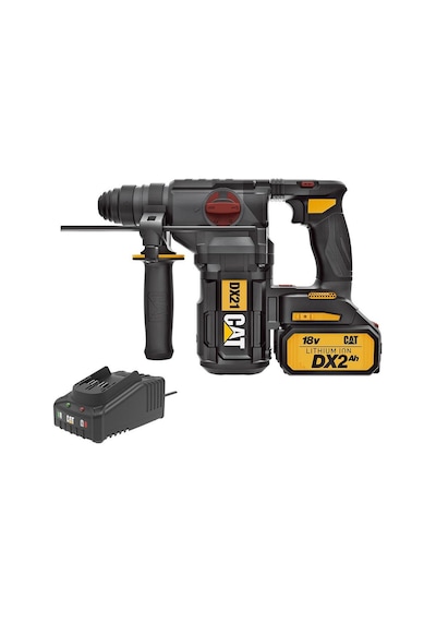 Cat DX21BC 18Volt 2.0Ah 2.2J Li-ion Tek Akülü Şarjlı Kömürsüz Profesyonel Sds-Plus Pnömatik Kırıcı/Delici