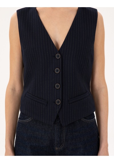 Pierre Cardin Kadın Lacivert Yelek Dokuma 50296067-vr033 Lacivert