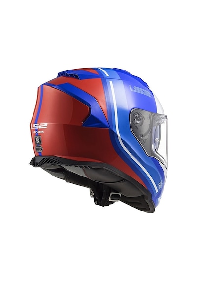 Ls2 Storm 2 Slant Kask Mavi - Kırmızı