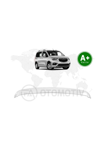 Opel Combo Bagaj Üstü Spoiler Buz Beyazı Epr Boyalı 2019 Model Ve Sonrası