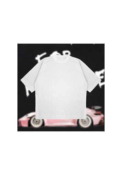 Tarzsokak Need Money For Porsche Oversize Unisex Pamuklu Nefes Alan Kalın Kumaşlı Beyaz
