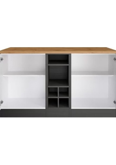 Helios Mutfak Alt Modül 2 Kapaklı -150 Cm Antrasit-tezgah Dahil Antrasit - Atlantik Çam Helios Mutfak Alt Modül 2 Kapaklı -150 Cm Antrasit-tezgah Dahil Antrasit - Atlantik Çam