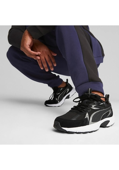 Puma 393489 01 Milenio Tech Suede Siyah-gümüş-k.gri Erkek Spor Ay Siyah