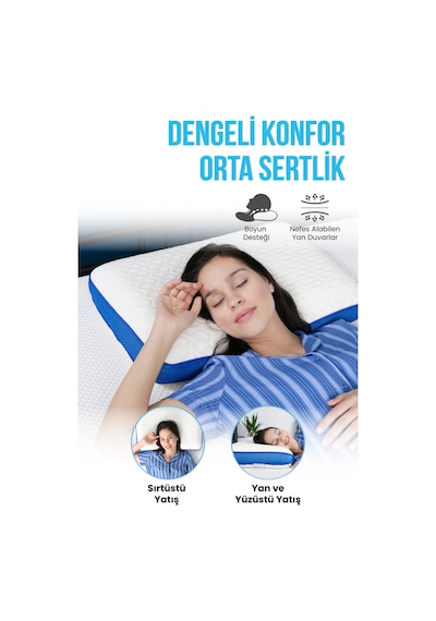 Viscofoam Ergofoam Galaxy Motion Ortopedik Yastık Orta Sert Visco Yastık Medium 2.0