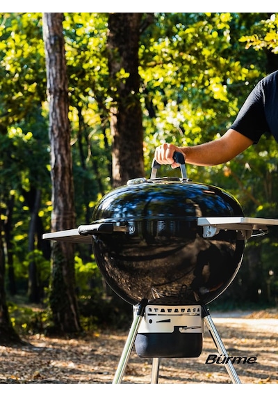 Partner 55.05 Black Masalı Profesyonel Kömürlü Barbekü - Mangal - Bbq Çok Renkli