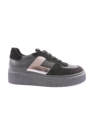 Dgn 465 Kadin Kalin Taban Sneakers Ayakkabi 465-1567-R1534 Siyah