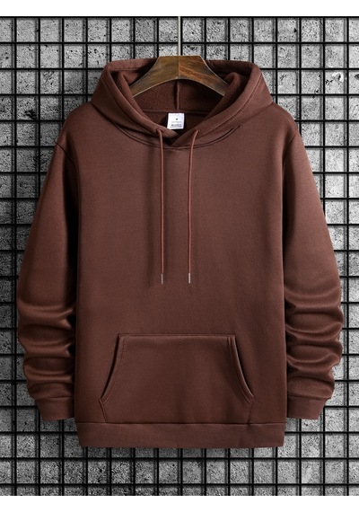 Uyguntarz Unisex Brooklyn Bridge Baskılı Oversize Sweatshirt Kahverengi