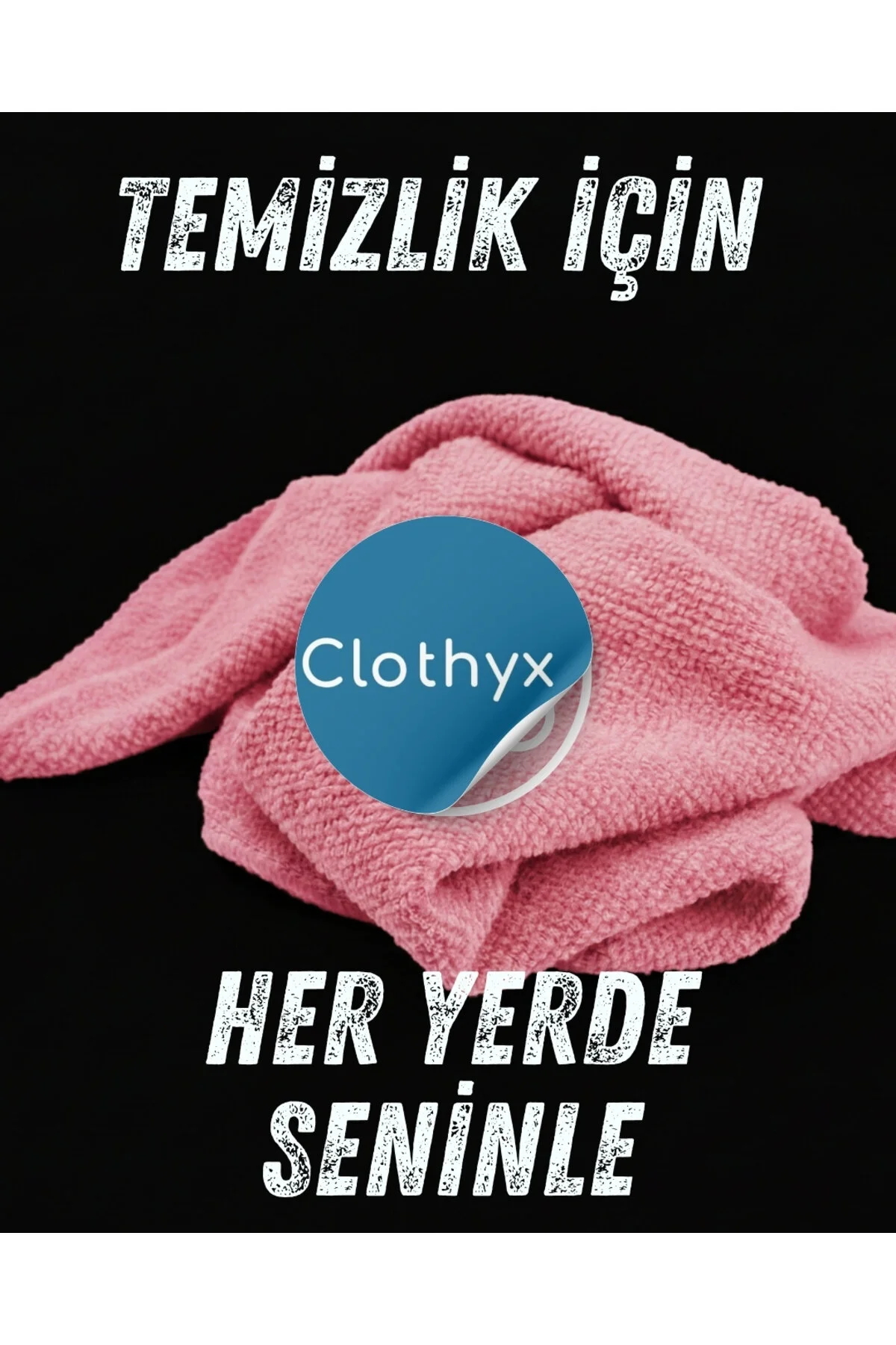 Mikrofiber Kalın Temizlik Bezi 40 40 Cm 1 Adet Pembe - Sarı - Yeşil