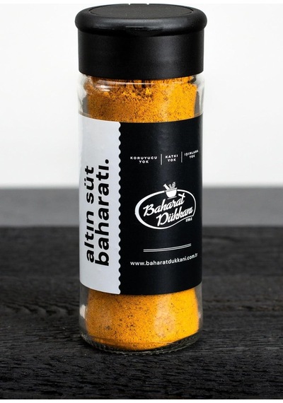 Baharat Dükkanı Altın Süt 50gr Cam Açık Bej