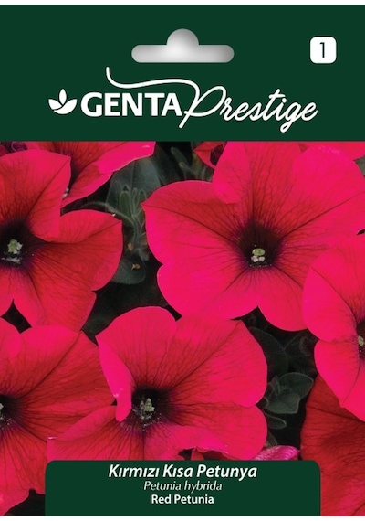 Genta Firba Prestige Kırmızı Kısa Petunya Umut Çiçeği