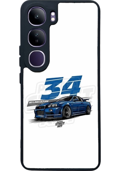 Vivo V40 Lite Skyline Tasarımlı Glossy Telefon Kılıfı Çok Renkli