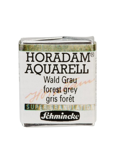 Schmincke - Horadam Aquarell, Süper Granülasyon, 14 945 044 Orman Grisi, 1/2 Tava, Çok Güçlü Granül Renkleri, E Genel