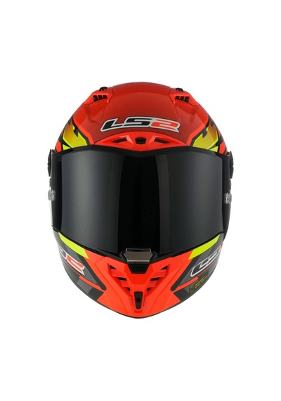 Ls2 Thunder Karbon Gp Aero Fıre Kırmızı-siyah Kask Sıyah-kırmızı